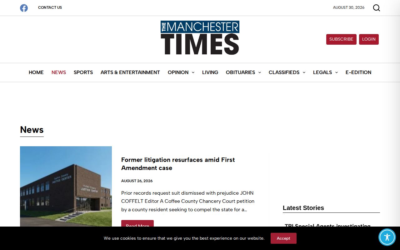 Coffee County arrest-news source at the Manchester Times
